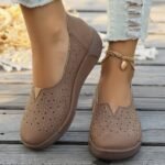 Foreign trade flat-bottomed casual hollow mother's shoes - Image 2