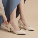 autumn new Korean style work simple fashion high heels - Image 4