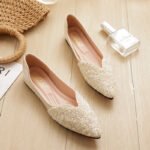 Apricot single shoes women spring and autumn - Image 3