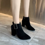 Korean autumn and winter new pointed - Image 4