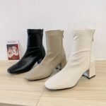 women's thick heel medium heel boots women - Image 5