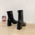 women's thick heel medium heel boots women - Image 6