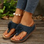 casual breathable flower sandals slippers for outdoor beach vacation - Image 2