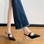 new pointed mules all-match high heels - Image 8