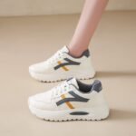 thick-soled daddy white shoes casual sports running shoes - Image 2