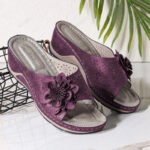 foreign trade women's shoes wedge heel flower fish mouth casual versatile sandals - Image 4