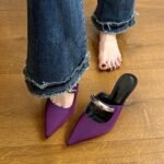 new pointed mules all-match high heels - Image 9
