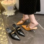 new pointed mules all-match high heels - Image 7