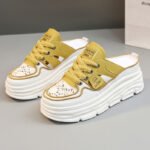 Shoes for women 2025 new thick-soled inner height-enhancing half-slippers - Image 5