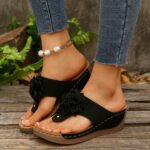 casual breathable flower sandals slippers for outdoor beach vacation - Image 5
