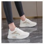 thick-soled daddy white shoes casual sports running shoes - Image 3