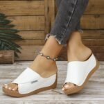 lightweight casual breathable sandals wedge heel thick bottom outdoor slippers