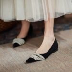 black soft bottom shallow mouth small fragrance style single shoes - Image 2