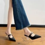 new pointed mules all-match high heels - Image 3