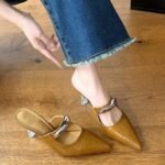 new pointed mules all-match high heels - Image 4