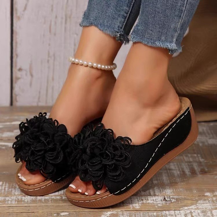 imgi_1_O1CN01JzaF3L1UL3EEMgGCk_!!842422500 leisure retro flower lightweight leisure sandals for women - Image 1