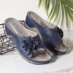 foreign trade women's shoes wedge heel flower fish mouth casual versatile sandals - Image 3
