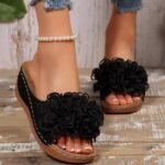leisure retro flower lightweight leisure sandals for women - Image 4