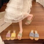 Bohemian flat-soled woven flip flops for women - Image 6