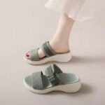 Home Indoor Platform Heightening Thick-soled Slippers Women's - Image 2