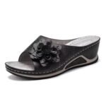 foreign trade women's shoes wedge heel flower fish mouth casual versatile sandals - Image 6