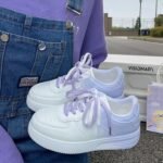 Gradient color white shoes for women - Image 4