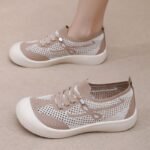 Women's Flying Weave Breathable German Training Shoes Fashion Casual Single Shoes Soft Sole Comfortable Mom Shoes - Image 6
