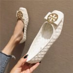 Breathable Work Flat Thick Heeled Soft Sole Non-slip Small Size Single-layer Shoes plus size Women's Shoes - Image 3