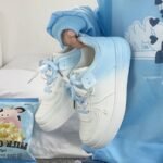 Gradient color white shoes for women - Image 3