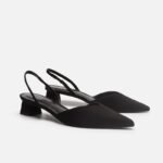 Simple Pointed Toe Square Heel Sandals Women's High Heel Strap Fashion Women's Shoes - Image 5
