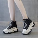 winter new niche high-top women's shoes thick-soled casual versatile sports shoes - Image 3