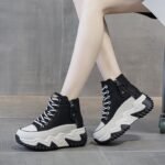 winter new niche high-top women's shoes thick-soled casual versatile sports shoes