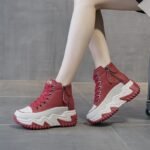 winter new niche high-top women's shoes thick-soled casual versatile sports shoes - Image 5