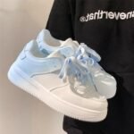 Gradient color white shoes for women - Image 7