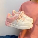 Gradient color white shoes for women - Image 6