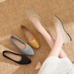 Women's summer solid color pointed flat shoes casual breathable ladies hollow cloth shoes French style no tired shoes - Image 7