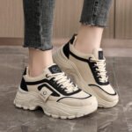 sports leather height increasing shoes women's shoes student fashion Korean style
