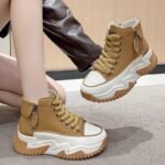 winter new niche high-top women's shoes thick-soled casual versatile sports shoes - Image 6
