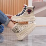 Winter New Style Fleece-Lined Shoes, Korean Style, Elegant, - Image 5