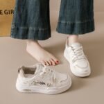 White Sneakers for Women, Thick Sole, Height Increasing, Sporty Sneakers, - Image 2