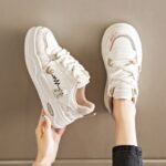 White Sneakers for Women, Thick Sole, Height Increasing, Sporty Sneakers, - Image 9
