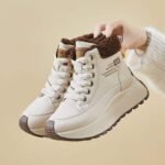 Winter High-Top Fleece-Lined Dad Shoes, New Korean Style, INS Style, Women's Sneakers - Image 8