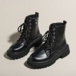 Women's Martin boots, British style, thick-soled, thin single boots - Image 4