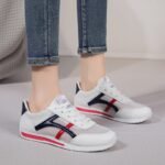 Korean casual single shoes, breathable soft sole, mesh, lightweight, classic style.