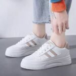 New spring style white sneakers for women, trendy sports shoes - Image 2