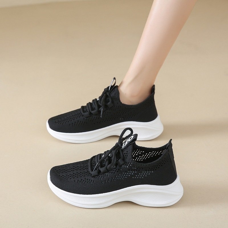 O1CN01vhly8r1cA4YKdaI0C_!!2215596333559-0-cib Fashion Single Shoes, Flyknit Mesh Shoes, Breathable Soft Sole Running Shoes, Export Sports Shoes - Image 1