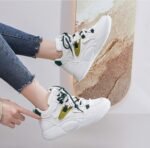 Korean style high-top white sneakers for women - Image 6