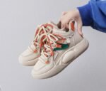 Korean style high-top white sneakers for women - Image 7