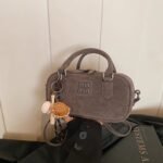 Retro-style frosted bowling bag for women, - Image 2