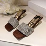 New Model with Rhinestones, Elegant with Dresses, High-Heeled Sandals - Image 11